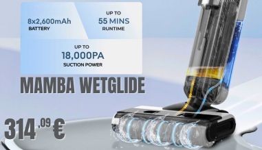 Rohnson Mamba Wetglide M30 Ασύρματη Φορητή Σκούπα